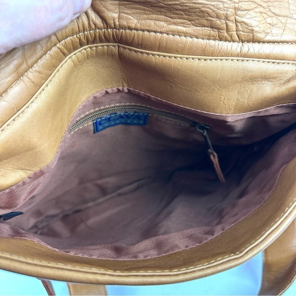 Clava American Messenger Bag Vintage British Tan Handbag Purse Unisex - Picture 4 of 10